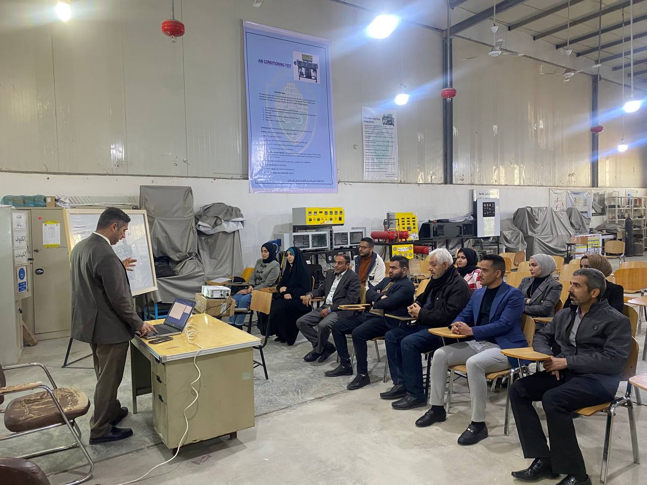 ورشة علمية بعنوان Types of sensors and their applications 