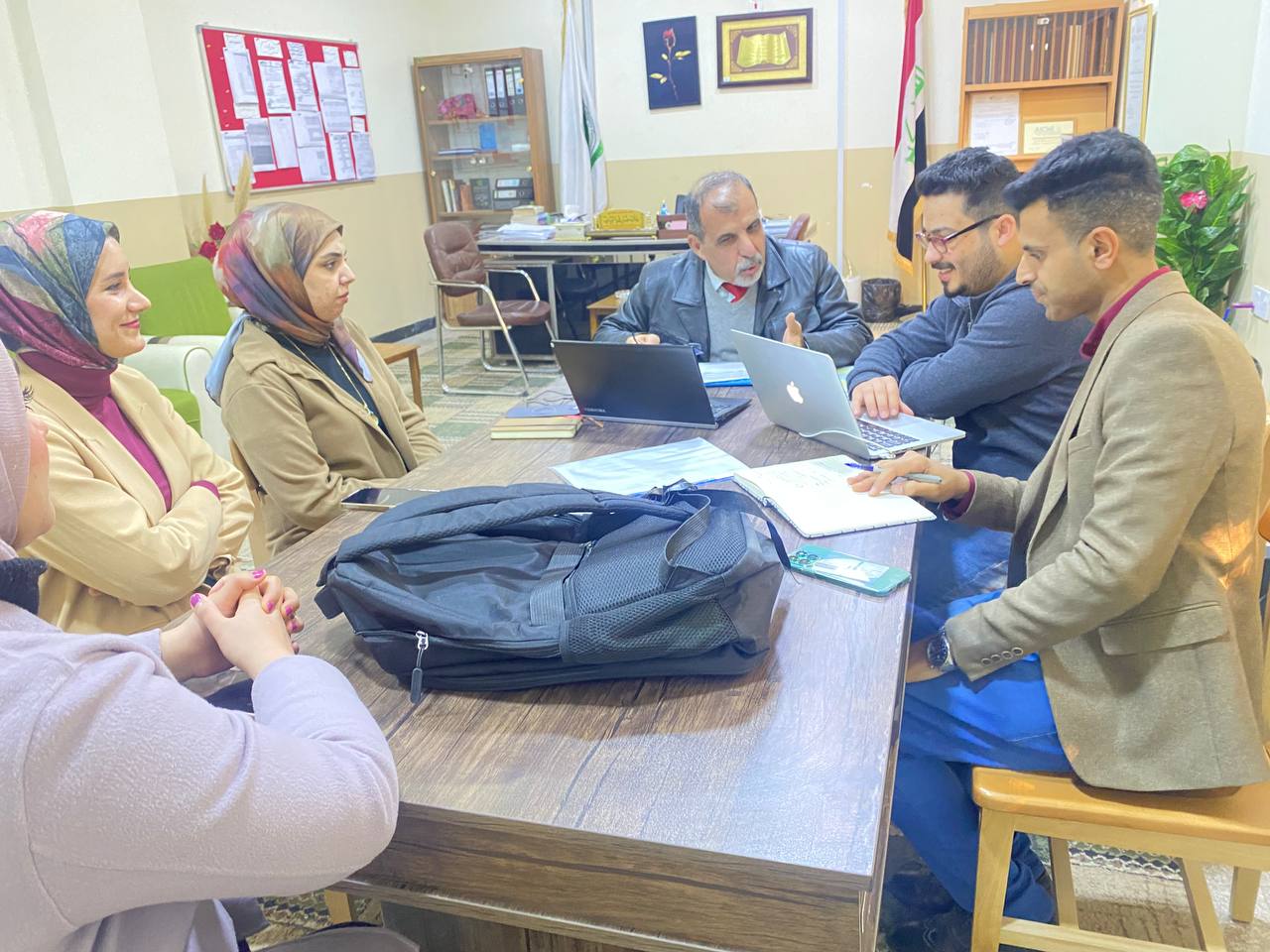 The head of the Department of Chemical Engineering and Petroleum Industries holds a meeting with Bologna Track officials and track quality implementation committees