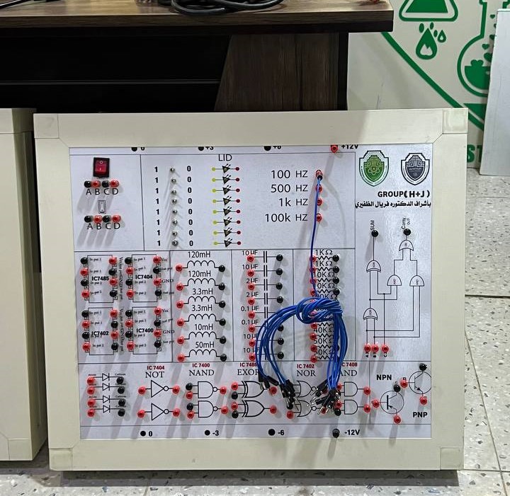 نشاط علمي لطلبة المرحلة الثانية في قسم الفيوياء الطبية بعنوان (البورد الالكتروني)