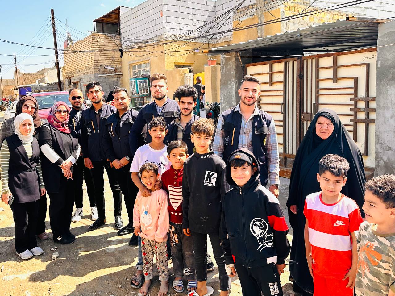 قسم تقنيات المختبرات الطبية يقيم حملة تطوعية لتوزيع العطاءات المتمثلة بالسلات الغذائية في مدينة الحلة 