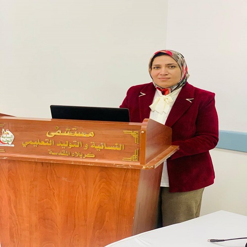 Part of the participation of one of the teachers in the Department of Anesthesia Techniques as a lecturer in the training course on Fluid Therapy