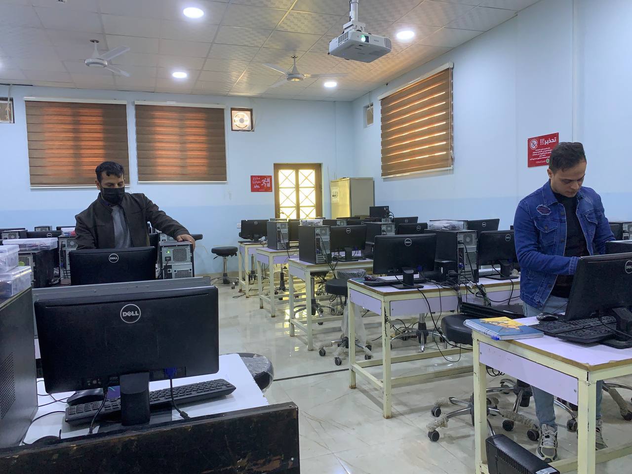 صيانة مختبرات قسم هندسة تقنيات الاجهزة الطبية 