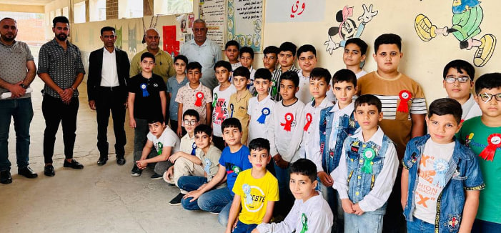 تكريم الطلبة المتميزين في مدرسة الطف/ الكوفة/ حي ميسان