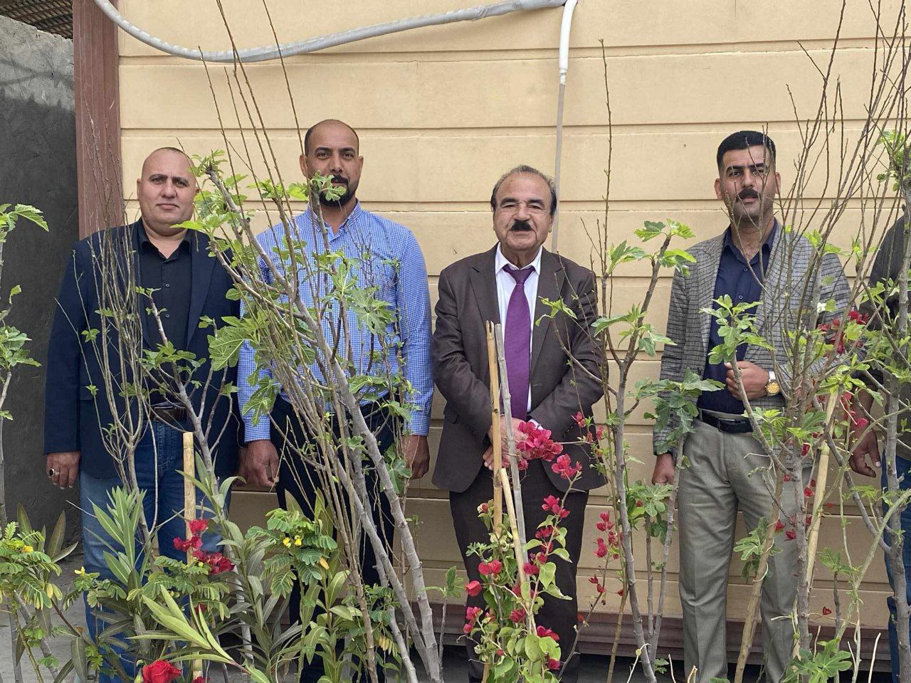 قسم الاعلام ينظم حملة تطوعية لزراعة الاشجار المعمره تزامنا مع فصل الربيع 