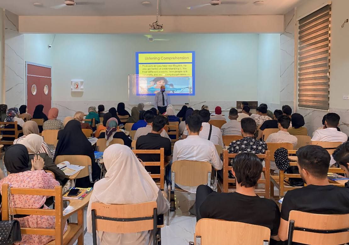 ورشة ضمن اعمال لجنة الارشاد التربوي والتوجيه النفسي في قسم اللغة الانجليزية 