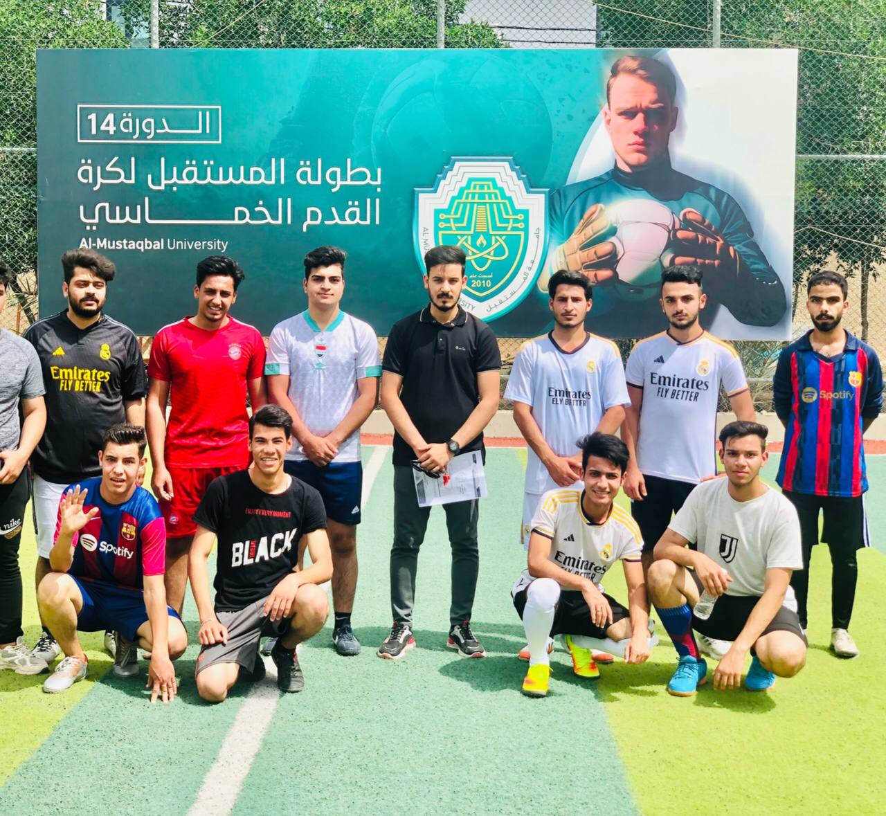  قسم تقنيات المختبرات الطبية في كلية التقنيات الصحية والطبية بجامعة المستقبل ينظم مباراة ودية لطلبة المرحلة الاولى