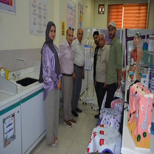 Part of the activities of the first-year students of the Department of Anesthesia Techniques in preparing the anatomy laboratory