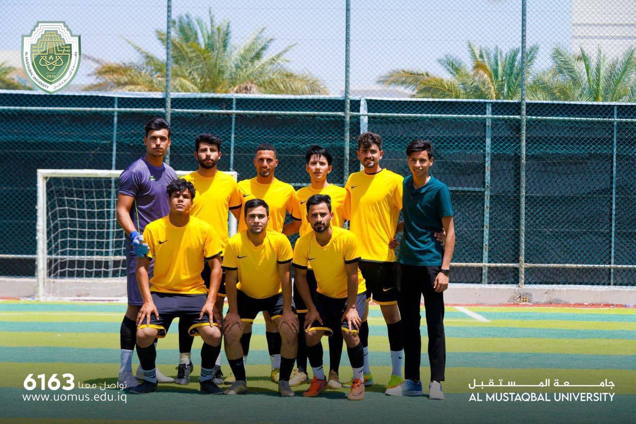 The Department of Anesthesia Technologies at the College of Health and Medical Technologies holds a five-a-side football game among first-year students
