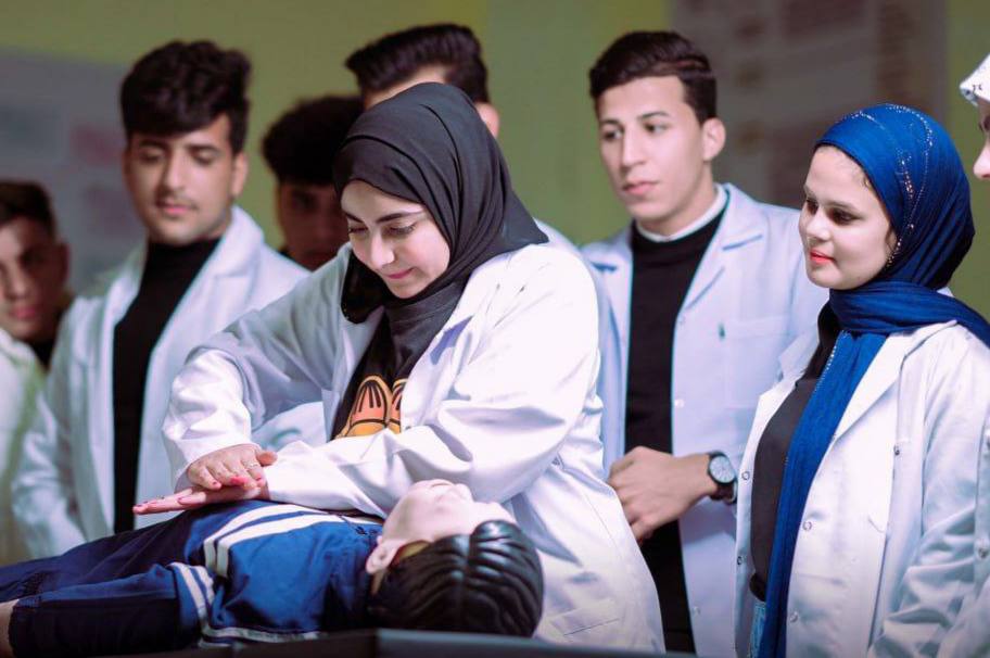 The Department of Anesthesia Technologies at the College of Health and Medical Technologies organizes a scientific workshop entitled (Teaching students to measure vital activities)