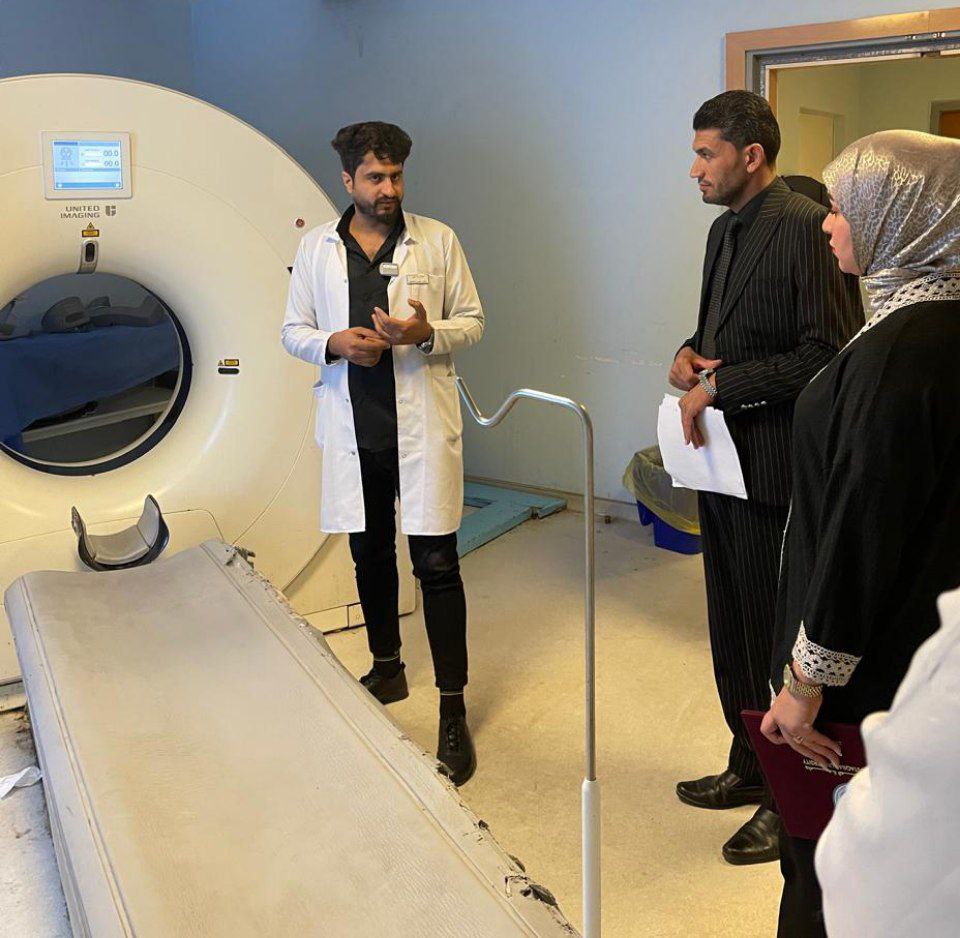   جانب من التدريب الصيفي لطلبة قسم تقنيات الاشعة للمرحلتين الثانية والثالثة في مستشفئ الامام الصادق عليه السلام