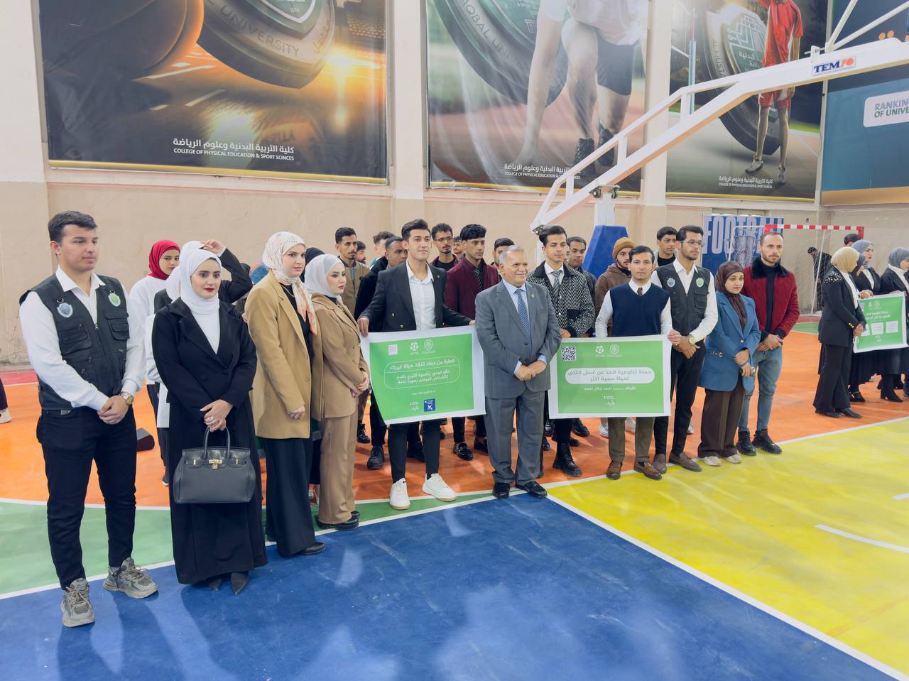 شارك سفراء الاستدامة لقسم التقنيات الاحيائية الطبية في استعراض الحملات التطوعية.