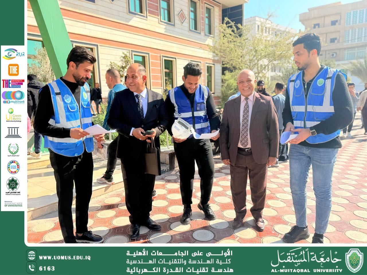 حملة تطوعية لقسم تقنيات الهندسة الكهربائية لترشيد الطاقة في كلية الهندسة 