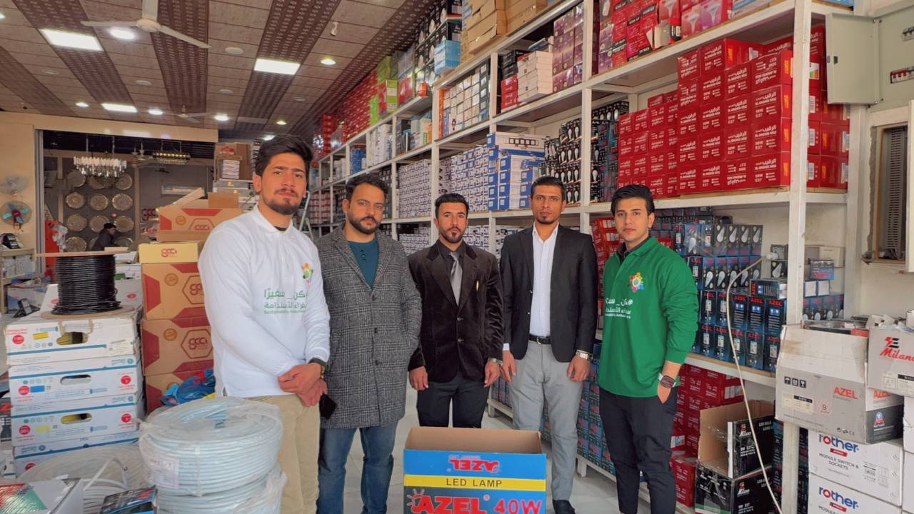 حملة لتزويد عدد من المدارس بمصابيح الشحن المستدام بتنفيذ قسم علوم المالية والمصرفية في جامعة المستقبل