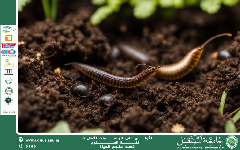 مقالة علمية للانسة نور الهدى عزمي حسن بعنوان  "دور الكائنات الحية في التربة: من البكتيريا إلى الديدان"