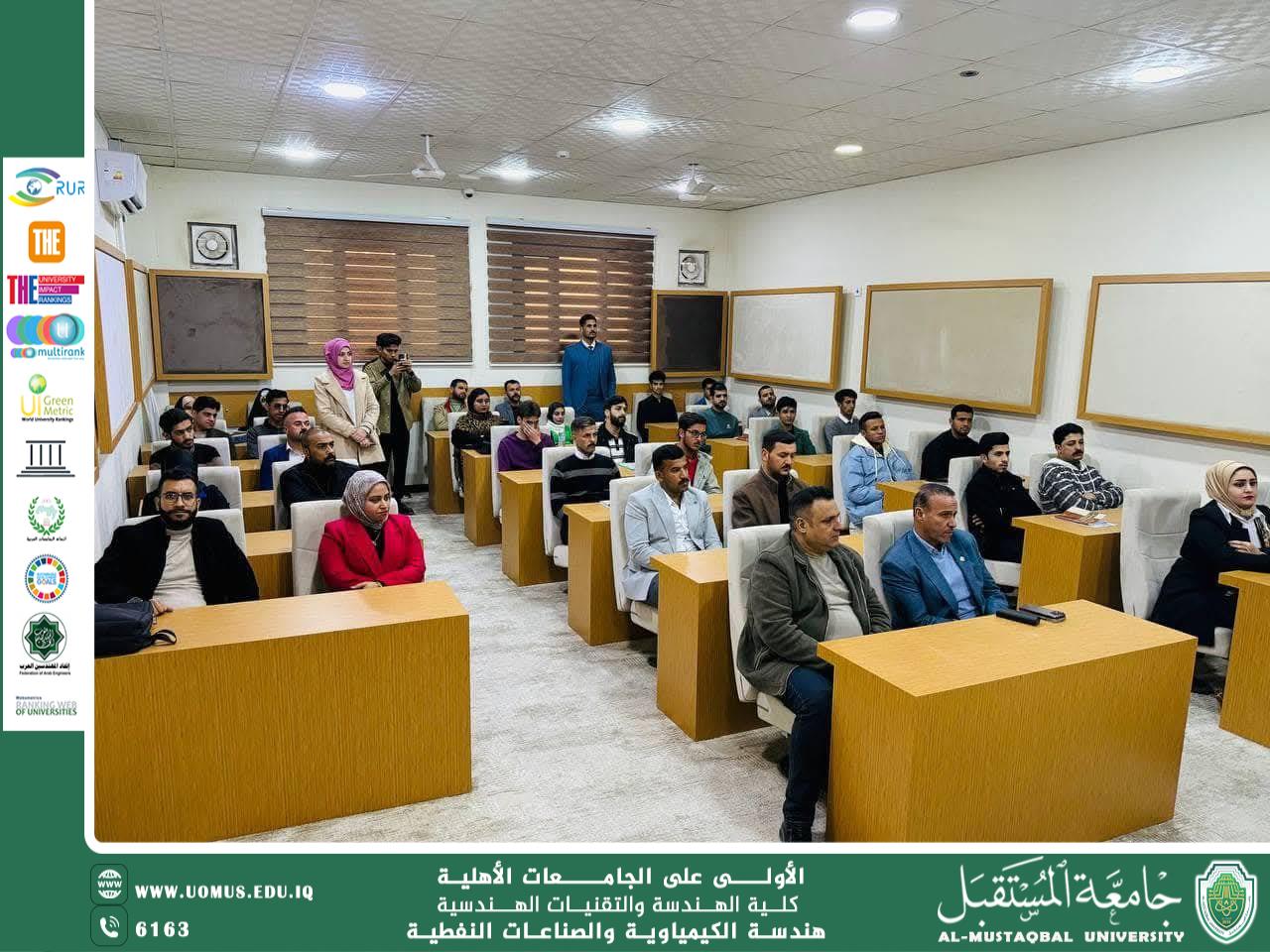 Under the patronage of Professor Dr. Hassan Shaker Magdy, President of the University, and under the supervision of Assistant Professor Dr. Azhar Mohsen Abd, Dean of the College of Engineering and Engineering Technologies, Future University organized an in-person workshop entitled “Empowering Girls in the Field of Information and Communications Technology,” in cooperation with the committee charged with implementing the National Strategy for Iraqi Women.