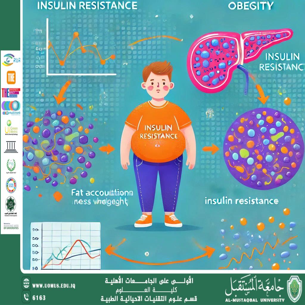 مقالة علمية ل ( مدلولة مؤيد فايق ) بعنوان ""العلاقة بين مقاومة الإنسولين والسمنة عند الأطفال""