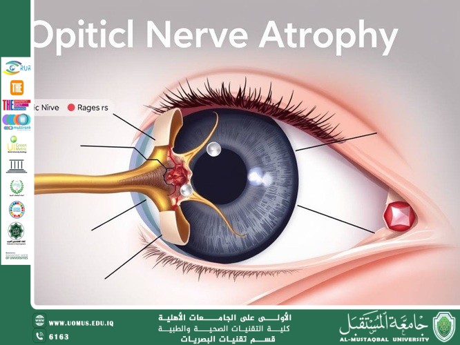 مقالة علمية للمعيدة حنين حيدر حسين بعنوان (ضمور العصب البصري).