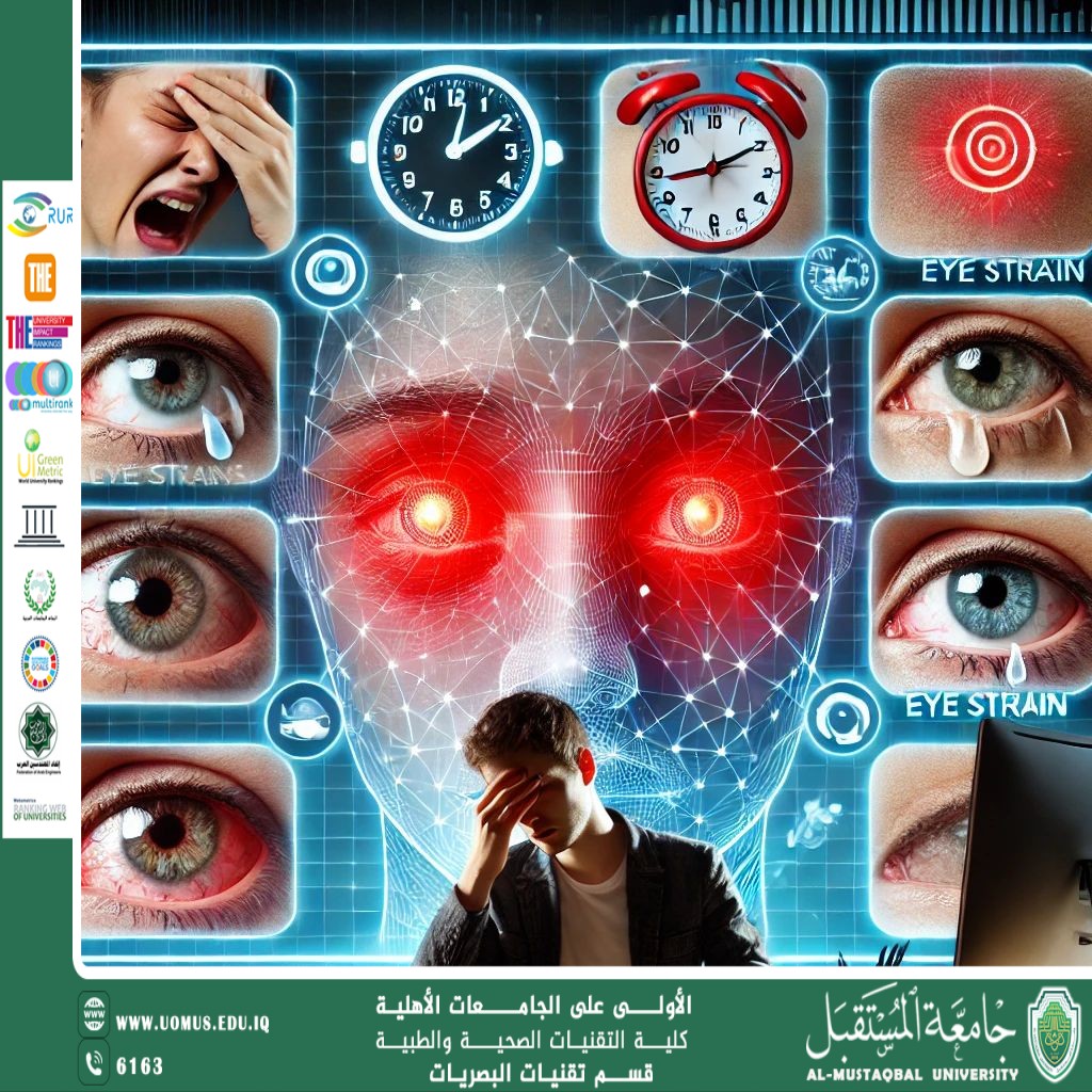 مقالة علمية للتدريسي غيث علي محمود بعنوان(تأثير التعب على صحة العين).