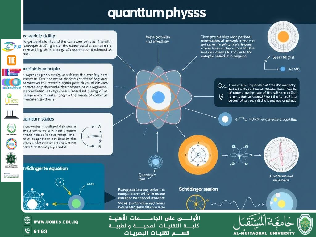 مقالة علمية للمعيدة حنين حيدر حسين بعنوان(الفيزياء الكمية).