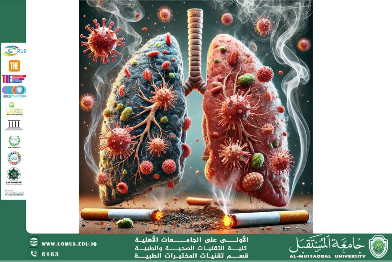 مقالة علمية للسيدة زينب مهدي صالح بعنوان التدخين وتأثيره على الجهاز المناعي
