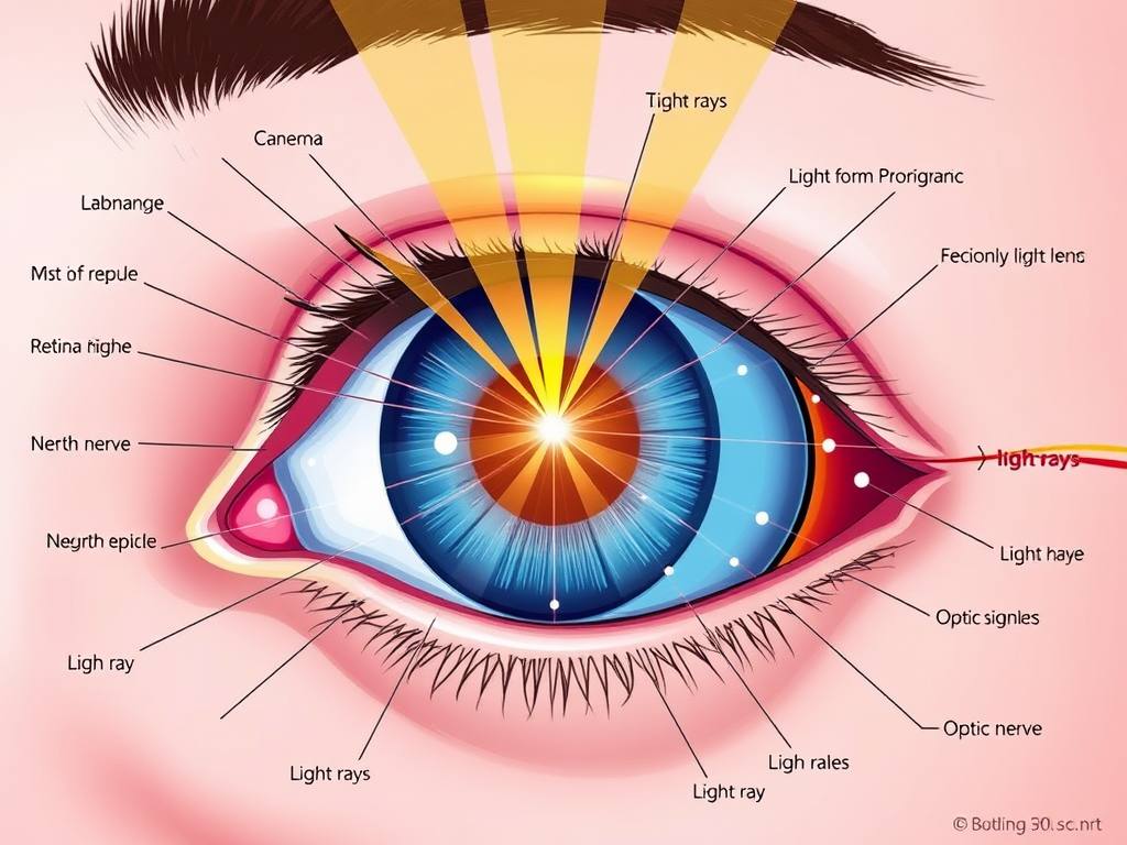 مقالة علمية للمعيدة حنين حيدر حسين بعنوان (الرؤية البشرية ).