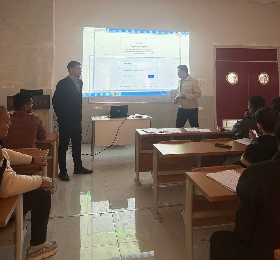 "ورشة عمل حول استخدام الايميل  الجامعي للطلبة "