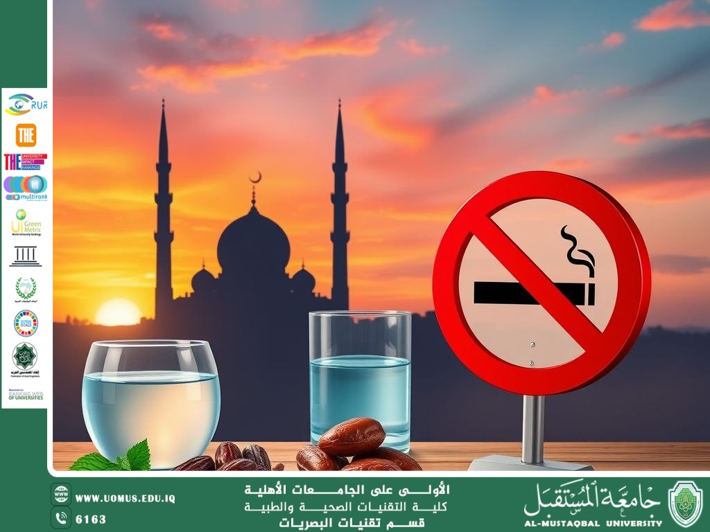 مقالة علمية للتدريسي ابراهيم سعد بعنوان(التوعية الصحية في رمضان). 