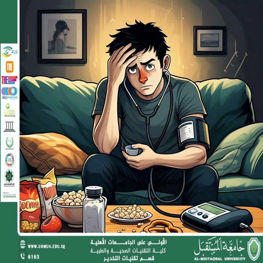 العلاقة بين تناول الأغذية المالحة وتطور ارتفاع ضضغط الدم