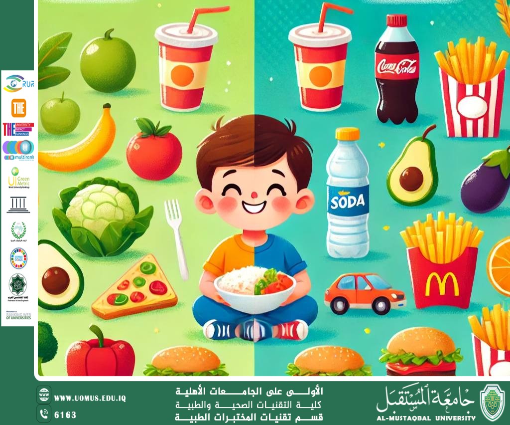 مقالة علمية للسيدة ايات حلمي كاظم بعنوان تحدي تغذية الأطفال في عصر الأطعمة المُصنَّعة والمعالجة