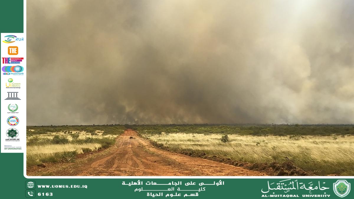 مقالة علمية للمعيدة  علا عادل رسمي  بعنوان " تأثير العواصف الرملية على الزراعة"