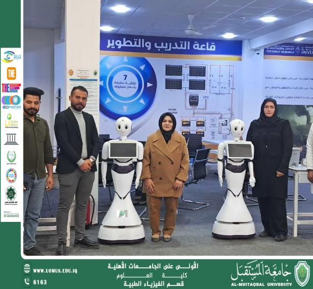 ورشة علمية حول الروبوتات والمتحكمات الدقيقة في قسم الفيزياء الطبية بأشراف الدكتوره فريال الظفيري