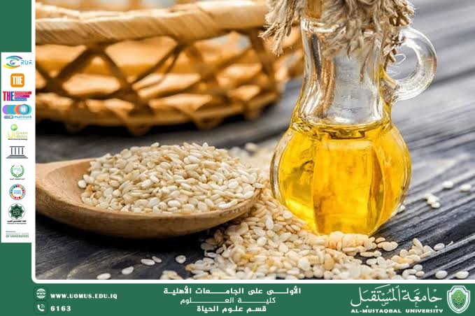 A scientific article by the lecturer (Assistant Professor Zainab Nazim Aziz) entitled “Sesame Oil”