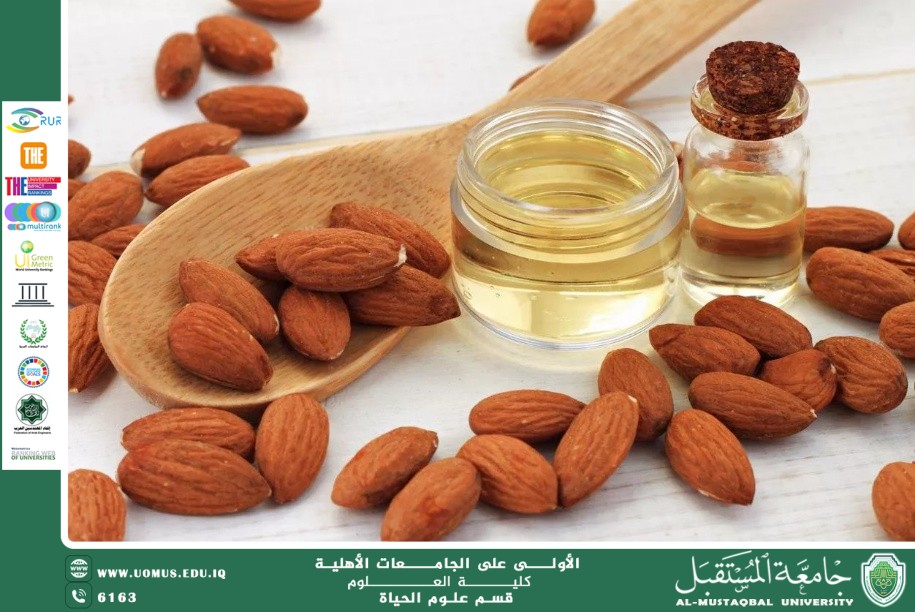 A scientific article by the lecturer (M.M. Zainab Nazim Aziz) entitled “Sweet Almond Oil”