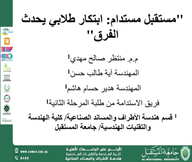 Sustainability Project: Encouraging Students in Manufacturing and Innovation