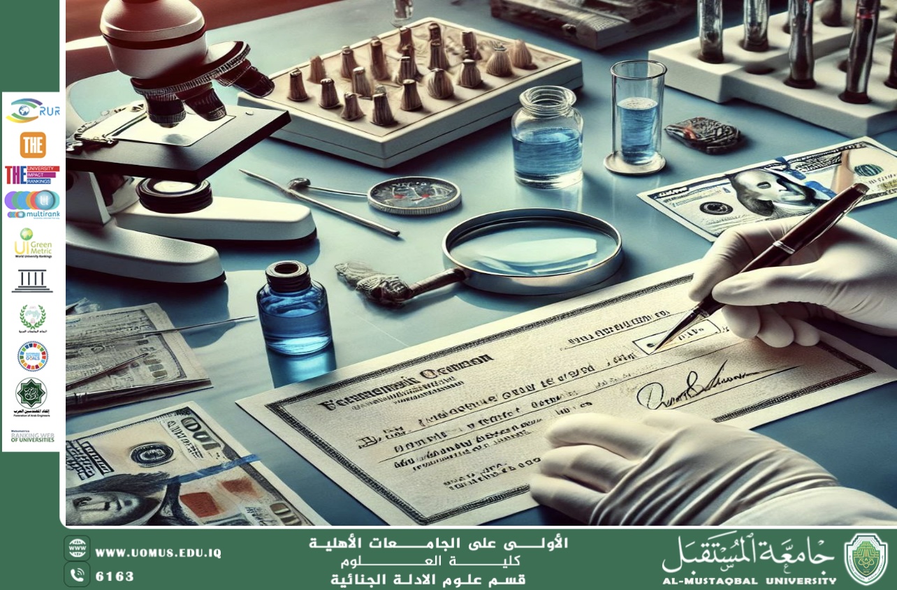 الوثائق وكشف التزوير: تحليل الخطوط والتواقيع والشيكات والأوراق النقدية (م.م هويدا نزال حسين)