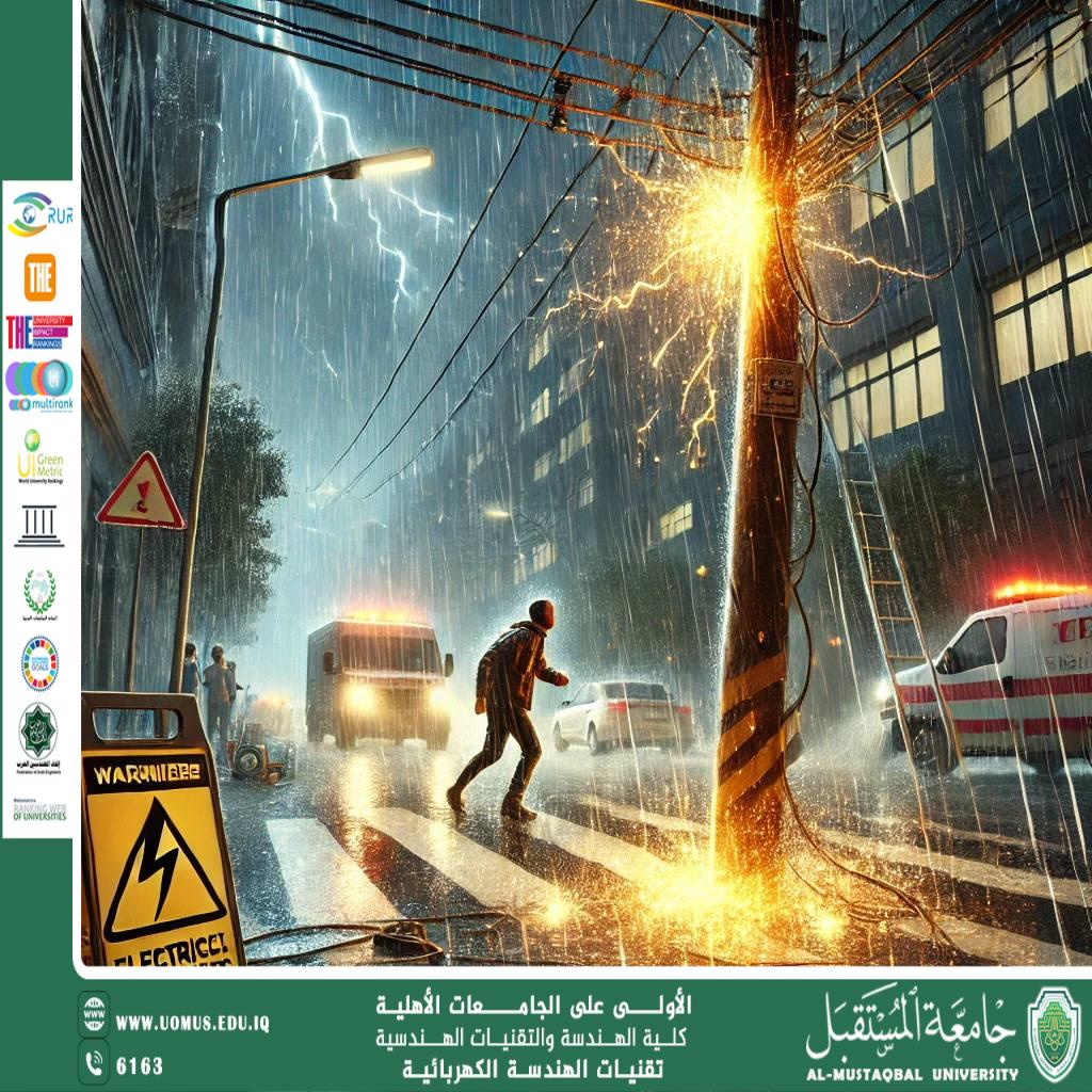مخاطر الكهرباء والوقاية منها في الأمطار  