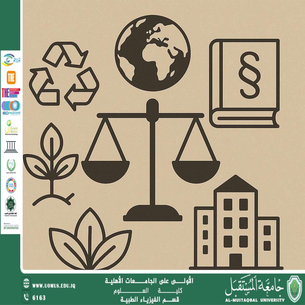 A scientific article by the lecturer ( Assistant Lecturer Sakina Talib Khair Allah) entitled “The Role of Law in Sustainable Development”