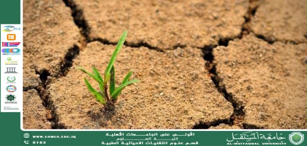 مقالة علمية للتدريسية (م.م. سارة رحيم حمزة ) بعنوان "" الغطاء النباتي والتصحر ""