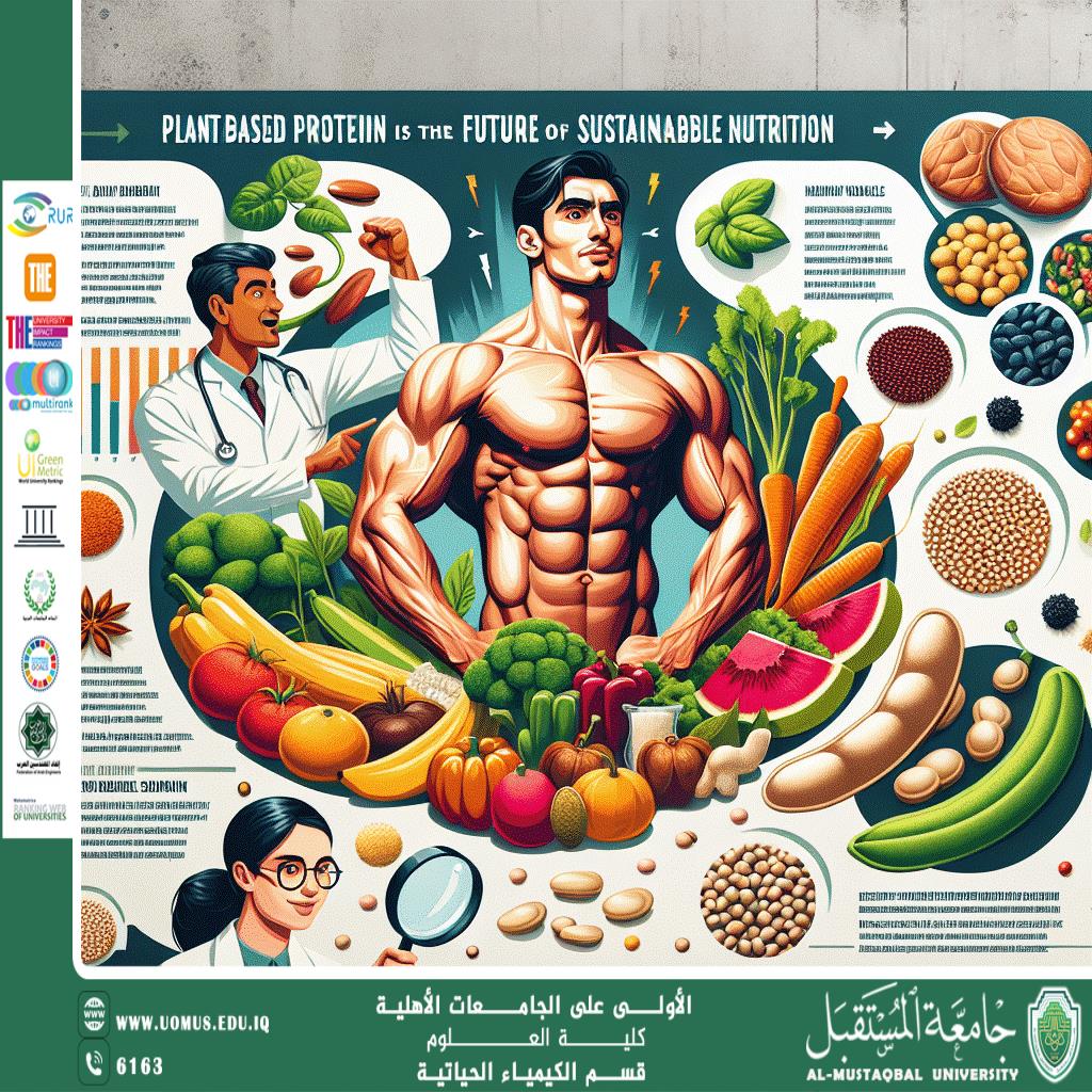 مقالة علمية للاستاذ الدكتور ناصر عبد الحسن ناصر بعنوان(الكيمياء الحياتيه  وابتكار مصادر غذائية مستدامة: من البروتينات النباتية إلى الأغذية المستقبلية