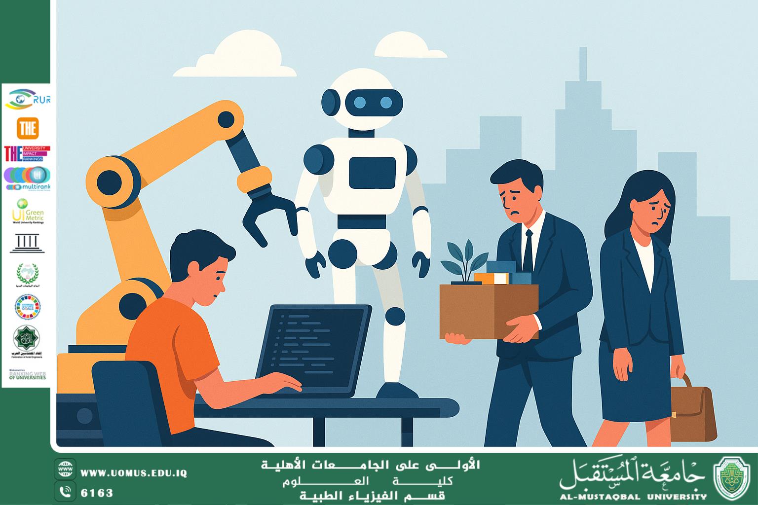 A scientific article by the lecturer (Dr. Duaa Jaafar Diaa) entitled "The Impact of Technological Innovation on the Labor Market: New Opportunities or Digital Unemployment?"