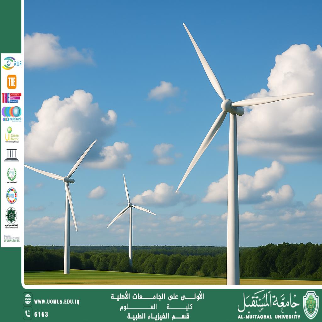 A scientific article by the lecturer (Assistant Lecturer Samaher Saad) entitled "The Role of Wind Energy in Reducing Carbon Emissions"