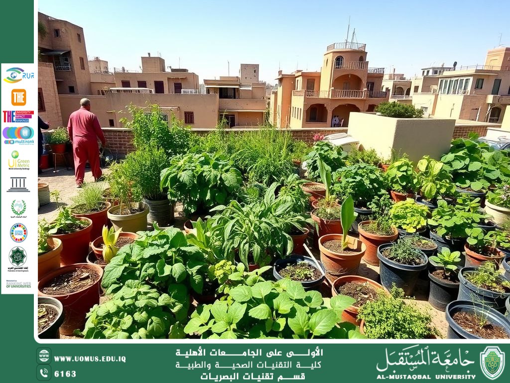 مقالة علمية للتدريسي م.م.ابراهيم سعد بعنوان(الزراعة الحضرية: نحو بيئة مستدامة لمواجهة تحديات الغذاء في المدن).