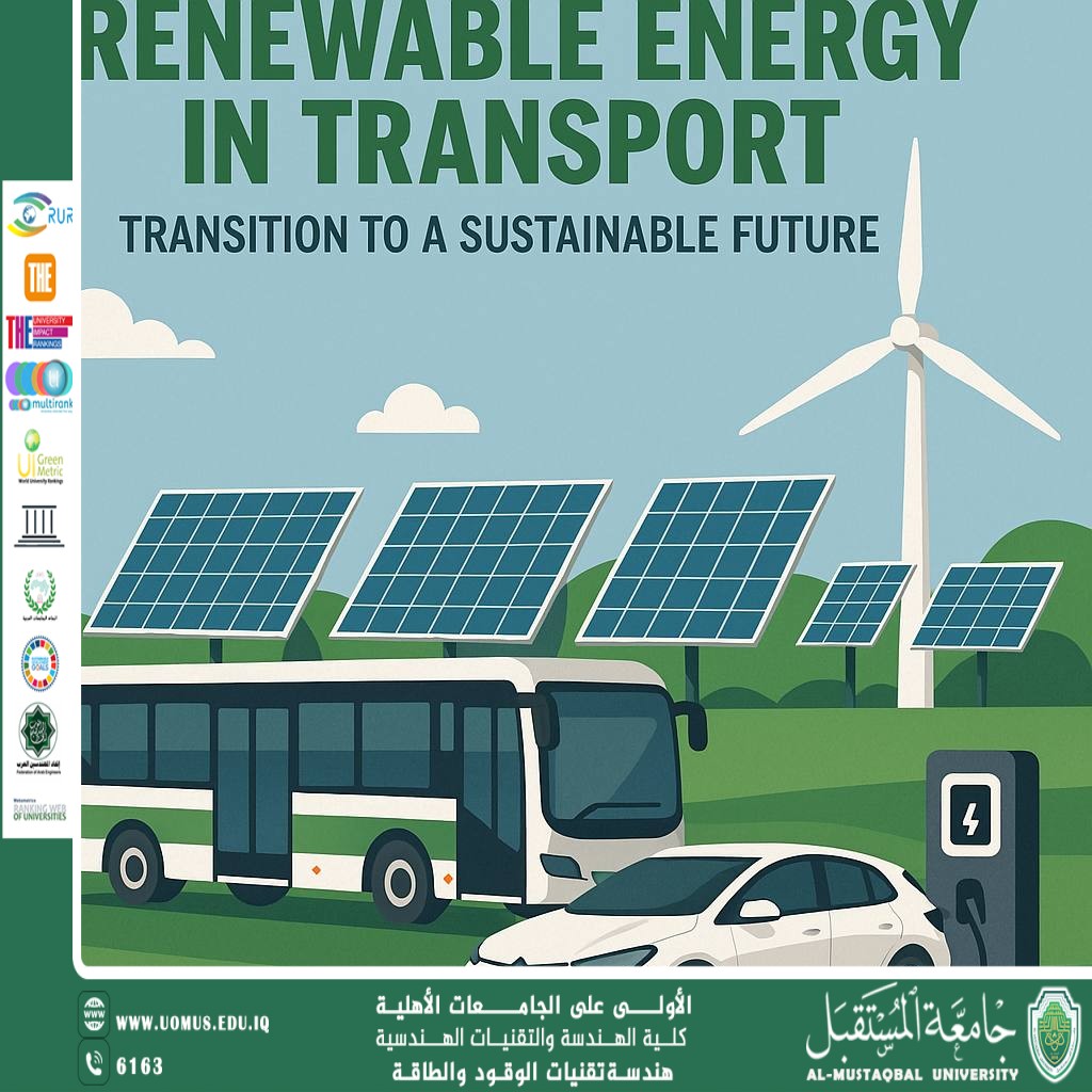 "الطاقة المتجددة في النقل: الانتقال إلى مستقبل مستدام"