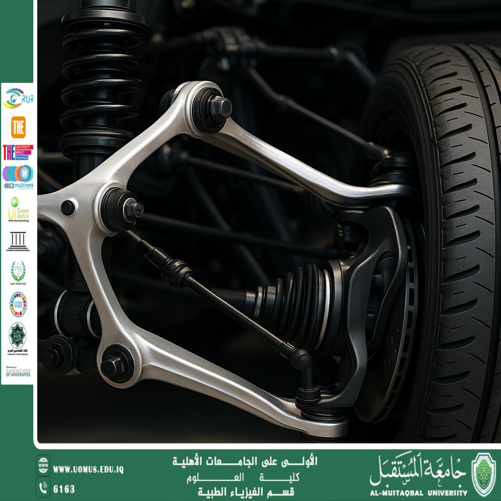 A scientific article by the teaching assistant (Amir Sobhi Ismail) entitled “Designing suspension systems in cars using the principles of analytical mechanics.”