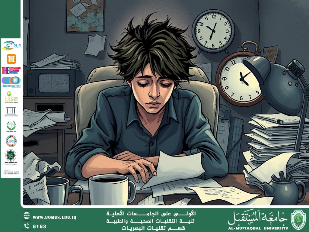 مقالة علمية للمعيدة حنين حيدر حسين بعنوان(الإرهاق المستمر: أسبابه وطرق التعامل معه).