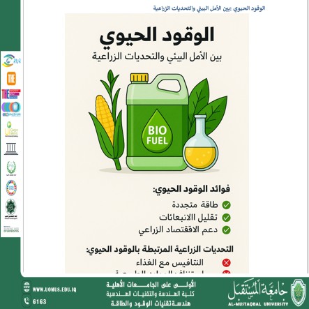 الوقود الحيوي: طاقة متجددة بين الأمل والتحدي الزراعي