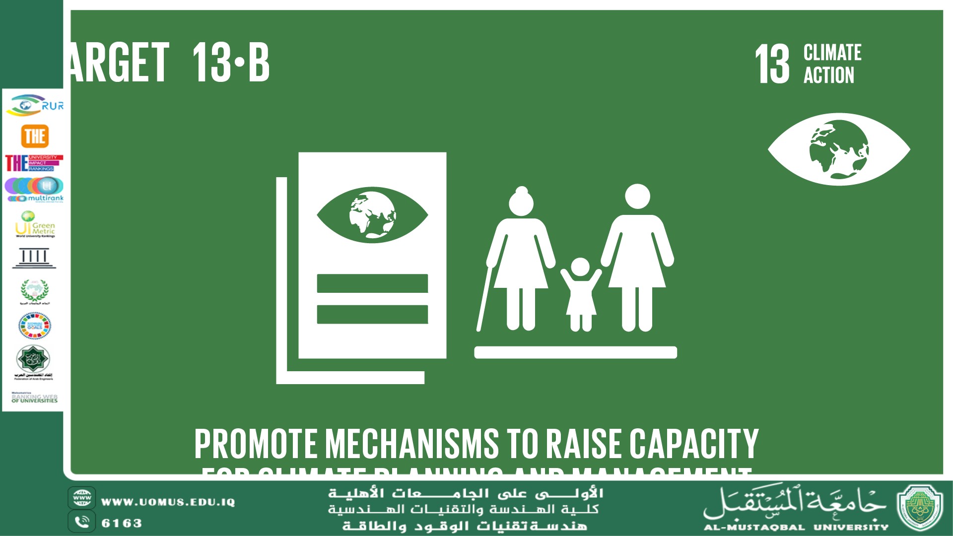 Iraq’s Progress Toward Sustainable Development Goal 13 (Climate Action)  