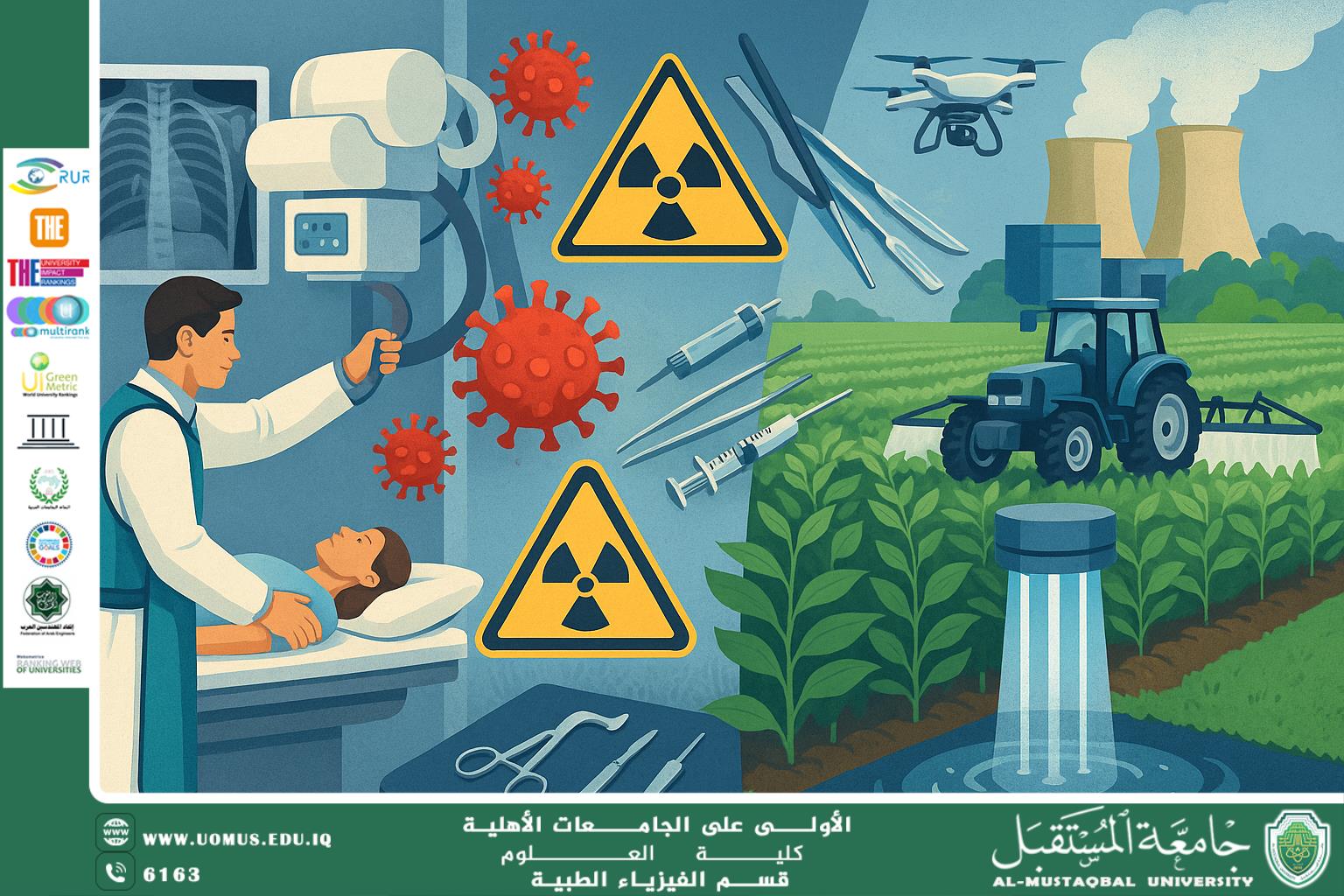 A scientific article by the lecturer (Assistant Lecturer Fatima Basem) entitled “Radiation techniques between medical treatment and agricultural pollution monitoring”