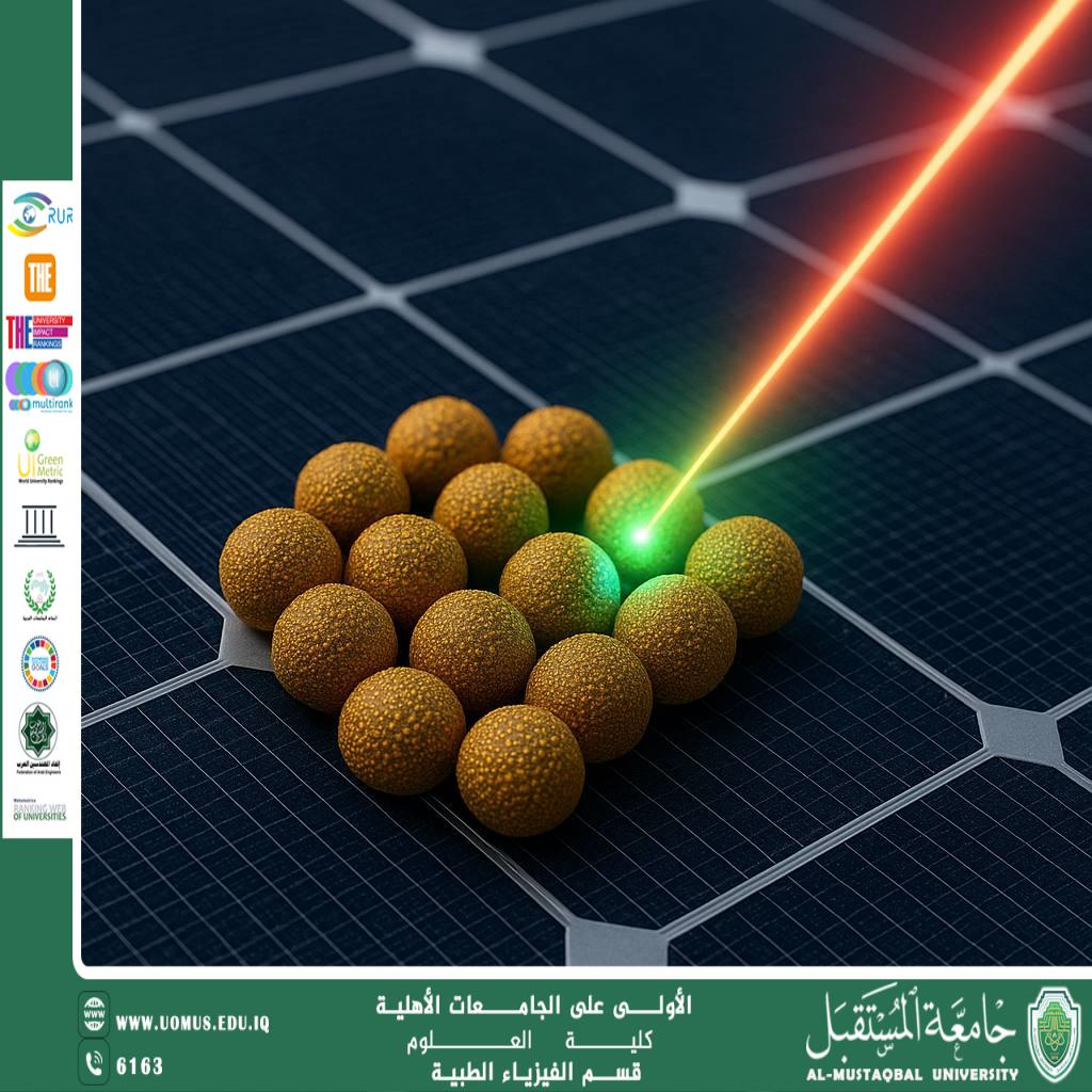 A scientific article by the teaching assistant (Haneen Hani) entitled "Nanotechnologies in Improving the Efficiency of Solar Cells"