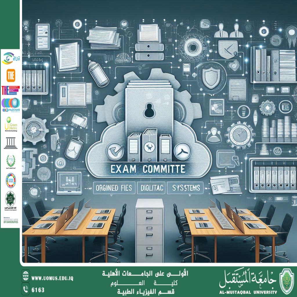 A scientific article by the Medical Physics Department rapporteur (Assistant Professor Israa Hussein Amwishi) entitled “Archiving Examination Committees”